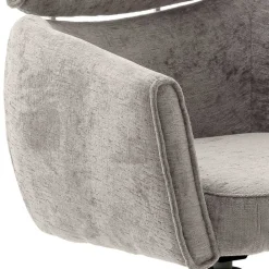 Wohnen Drehbarer Esstischstuhl in Taupe - Linette (2er Set)