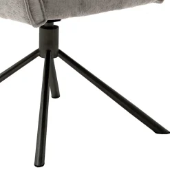 Wohnen Drehbarer Esstischstuhl in Taupe - Linette (2er Set)