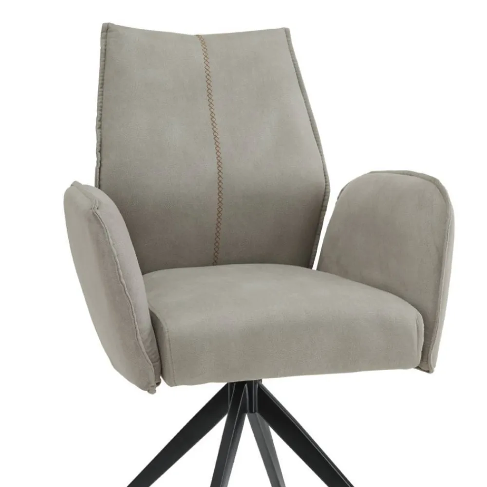 Wohnen Drehbarer Esstischstuhl mit Armlehnen - Fiafanda (2er Set)