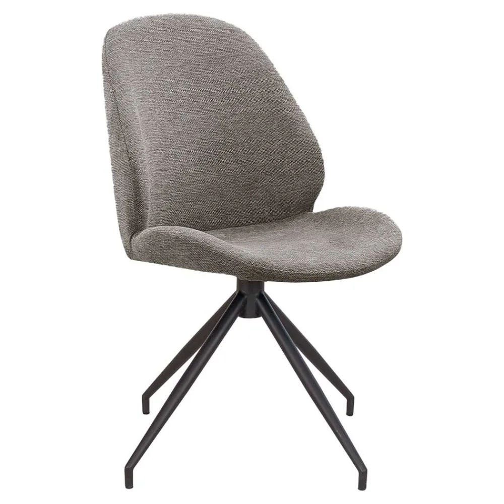 Wohnen Schwarze Möbel|Küchenstühle*Drehbarer Esszimmerstuhl im Modernen Stil - Xaidon (2er Set)