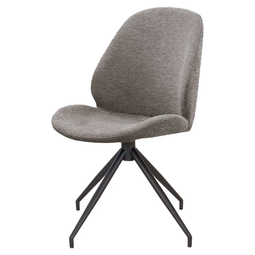 Wohnen Schwarze Möbel|Küchenstühle*Drehbarer Esszimmerstuhl im Modernen Stil - Xaidon (2er Set)