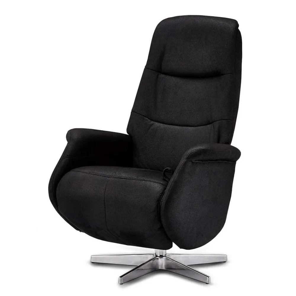 Wohnen Sessel & Hocker|Sessel*Drehbarer Fernsehsessel in Schwarz Microfaser - Jonata