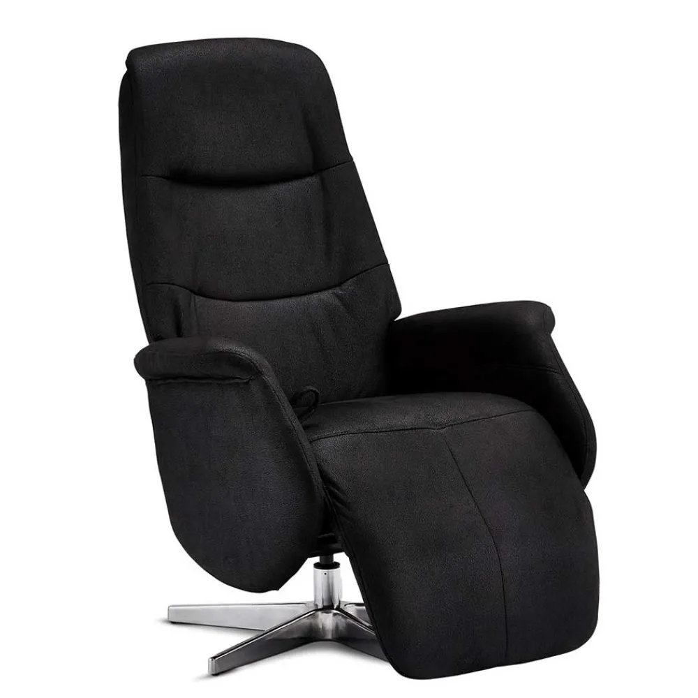 Wohnen Sessel & Hocker|Sessel*Drehbarer Fernsehsessel in Schwarz Microfaser - Jonata