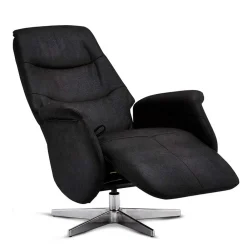 Wohnen Sessel & Hocker|Sessel*Drehbarer Fernsehsessel in Schwarz Microfaser - Jonata