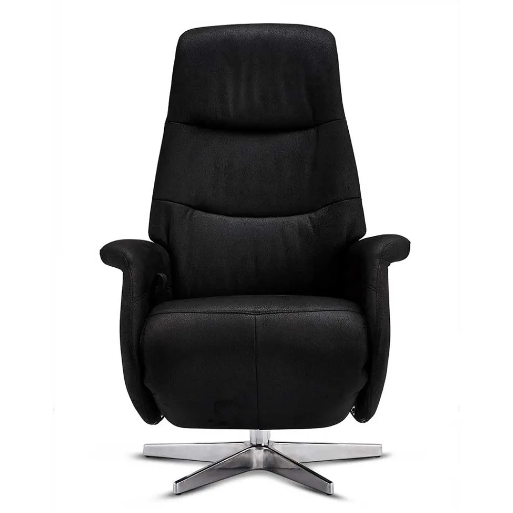 Wohnen Sessel & Hocker|Sessel*Drehbarer Fernsehsessel in Schwarz Microfaser - Jonata