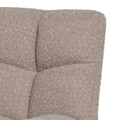 Wohnen Drehbarer Polsterstuhl aus Boucle Stoff in Beige - Magan