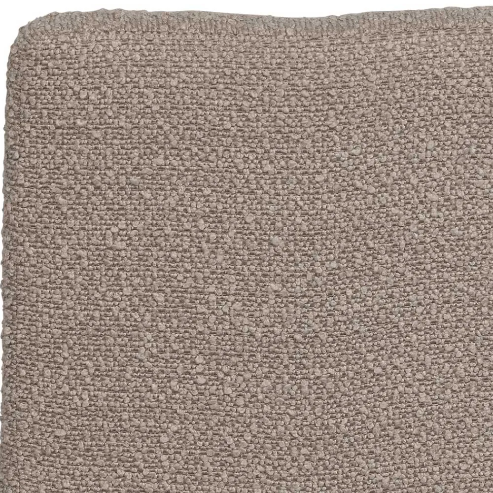 Wohnen Drehbarer Polsterstuhl aus Boucle Stoff in Beige - Magan