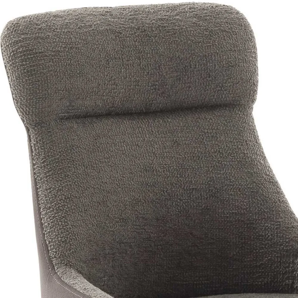 Wohnen Drehbarer Polsterstuhl in Schlamm - Suhanna (2er Set)