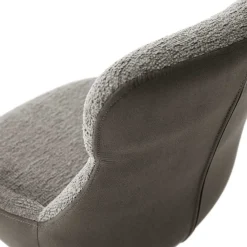 Wohnen Drehbarer Polsterstuhl in Schlamm - Suhanna (2er Set)