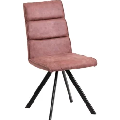 Wohnen Drehbarer Polsterstuhl in Rosenholz - Gulmez (2er Set)