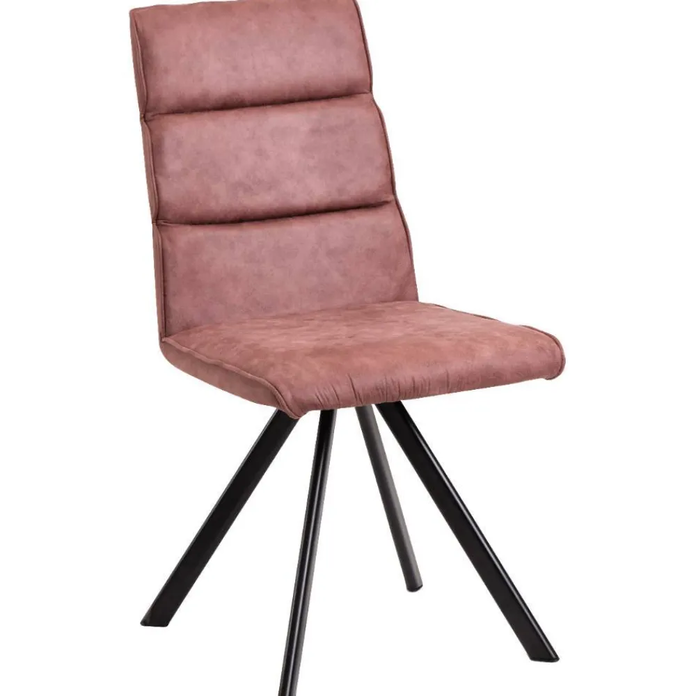 Wohnen Drehbarer Polsterstuhl in Rosenholz - Gulmez (2er Set)