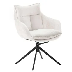 Wohnen Drehbarer Polsterstuhl mit Armlehnen - Attrona (2er Set)