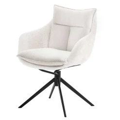 Wohnen Drehbarer Polsterstuhl mit Armlehnen - Attrona (2er Set)