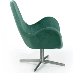 Wohnen Sessel & Hocker|Stühle*Drehbarer Retro Loungesessel in Türkis - Vitablo