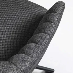 Wohnen Bürostühle*Drehbarer Schreibtischstuhl mit Armlehnen in Grau - Vindo