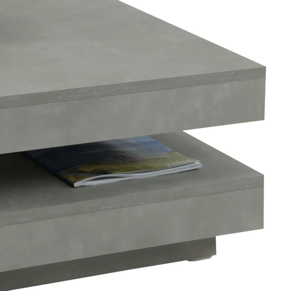 Wohnen Küchentische|Esszimmertische*Drehbarer Sofatisch in Beton Optik - California