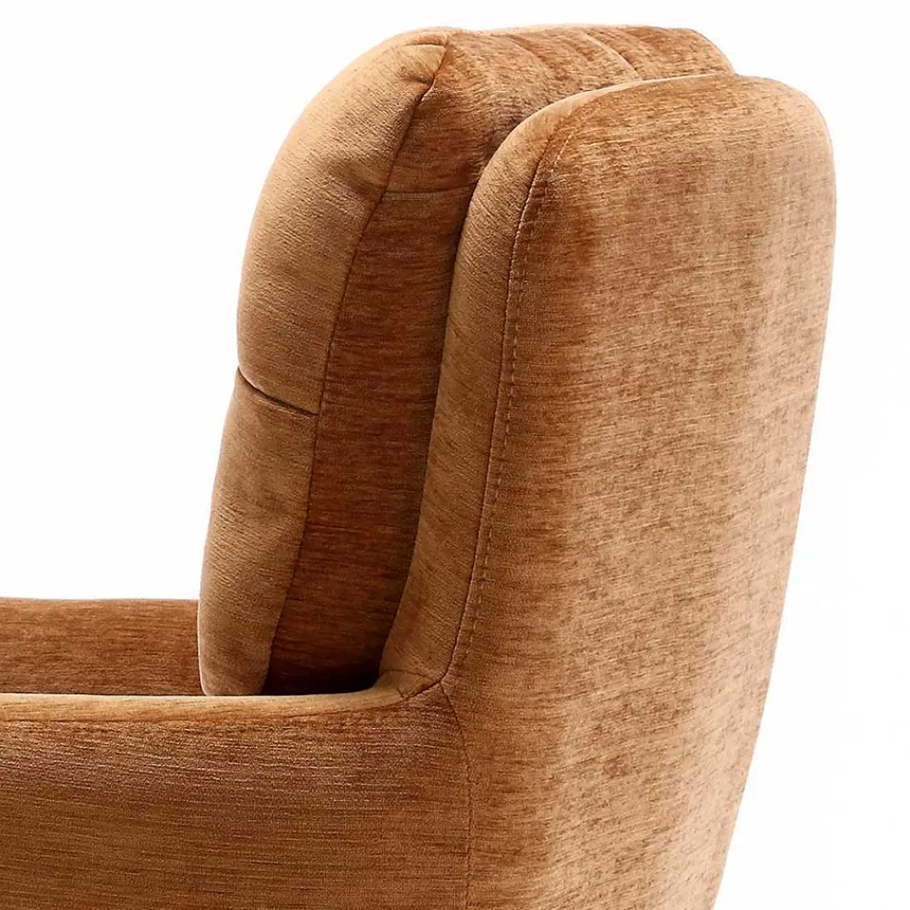 Wohnen Drehbarer Tischsessel in Ockergelb - Manu (2er Set)