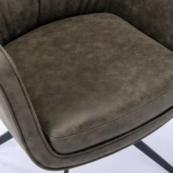 Wohnen Drehbarer Tischsessel in Braun - Adelaide