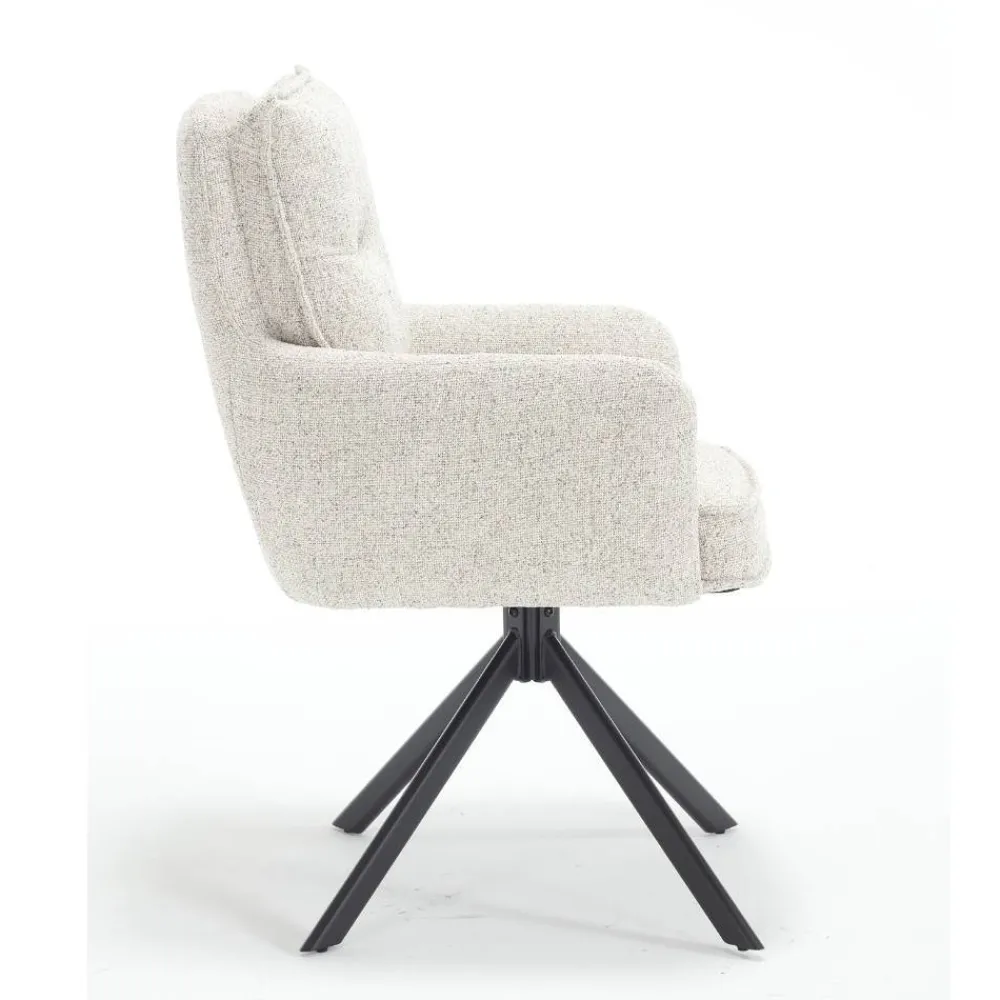 Wohnen Drehbarer Tischsessel mit Taschenfederkern - Lolang