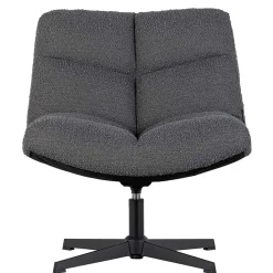 Wohnen Drehsessel ohne Armlehnen in Anthrazit Boucle - Matresca