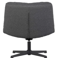 Wohnen Drehsessel ohne Armlehnen in Anthrazit Boucle - Matresca