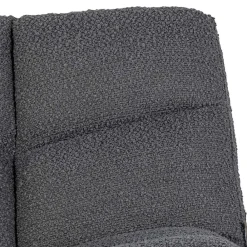 Wohnen Drehsessel ohne Armlehnen in Anthrazit Boucle - Matresca