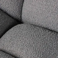 Wohnen Drehsessel ohne Armlehnen in Anthrazit Boucle - Matresca