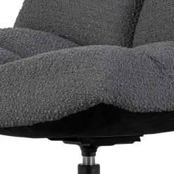 Wohnen Drehsessel ohne Armlehnen in Anthrazit Boucle - Matresca