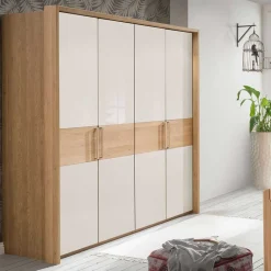 Wohnen Jugendzimmerschränke*Drehtüren Schlafzimmerschrank 4-türig - Emdsiva