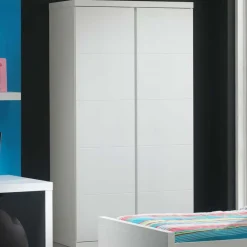 Wohnen Jugendzimmerschränke*Drehtürenschrank Raven in Weiß