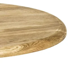 Wohnen Schwarze Möbel|Naturholzmöbel*Dreibein Beistelltisch mit Holzplatte aus Eiche - Berga