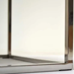 Wohnen Telefontische*Drei-Satz-Glastische mit Bügelgestell - Giulia (dreiteilig)