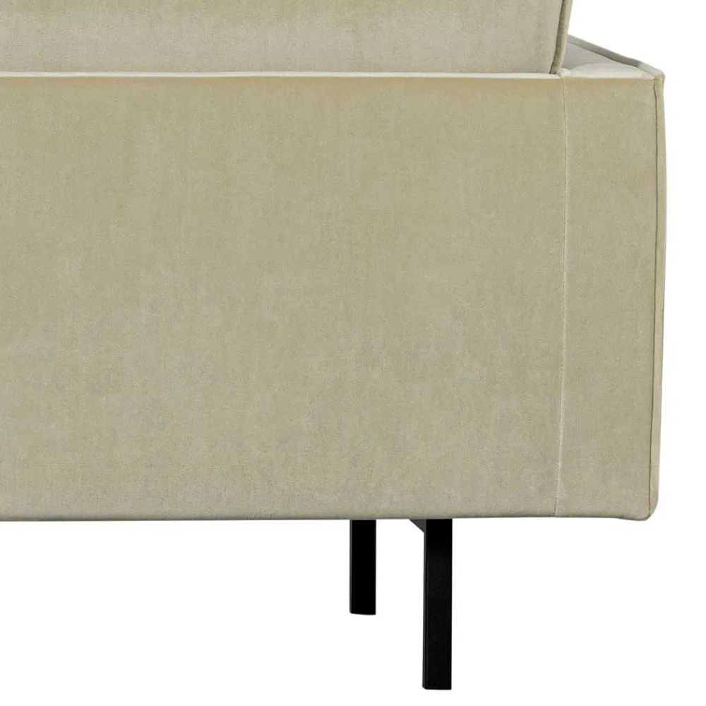 Wohnen Dreisitzer Couch in Graugrün Samtbezug - Vontada