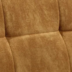 Wohnen Küchenbänke|Esszimmerbänke*Dreisitzer Esstisch Polsterbank in Ocker Velours - Cacassa