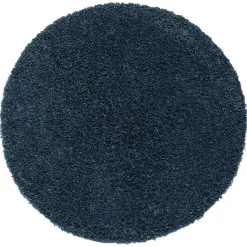 Wohnen Teppiche*Dunkelblauer Teppich mit 150 cm Durchmesser - Asnes