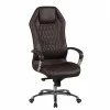Wohnen Dunkelbrauner Chefsessel aus Leder - Montigue