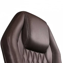 Wohnen Dunkelbrauner Chefsessel aus Leder - Montigue