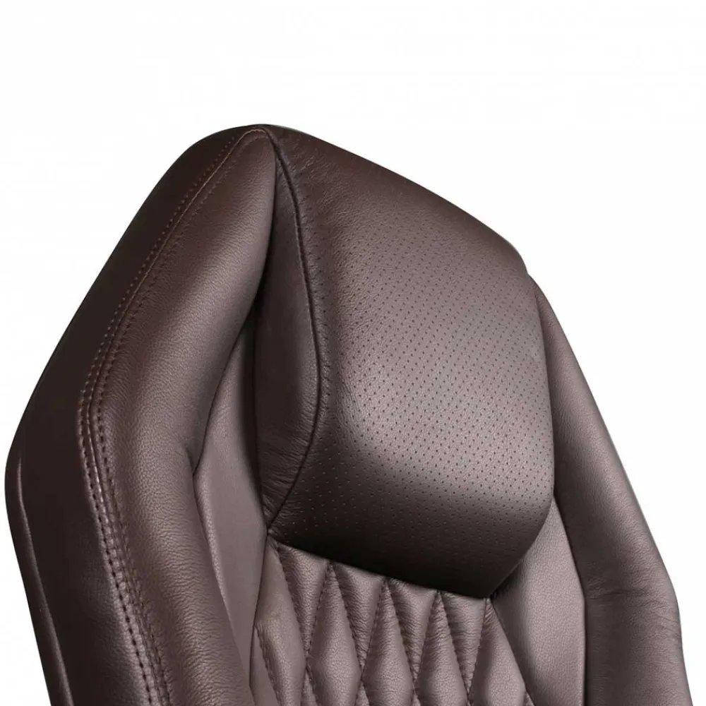 Wohnen Dunkelbrauner Chefsessel aus Leder - Montigue