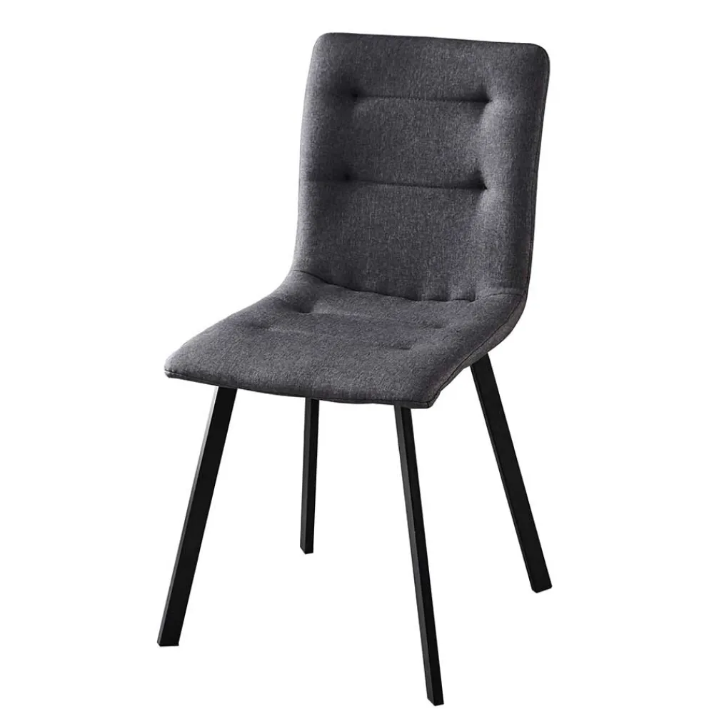 Wohnen Esszimmerstühle|Stühle*Dunkelgraue Essstühle in Modern - Nicoleta (2er Set)