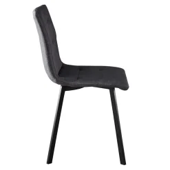 Wohnen Esszimmerstühle|Stühle*Dunkelgraue Essstühle in Modern - Nicoleta (2er Set)