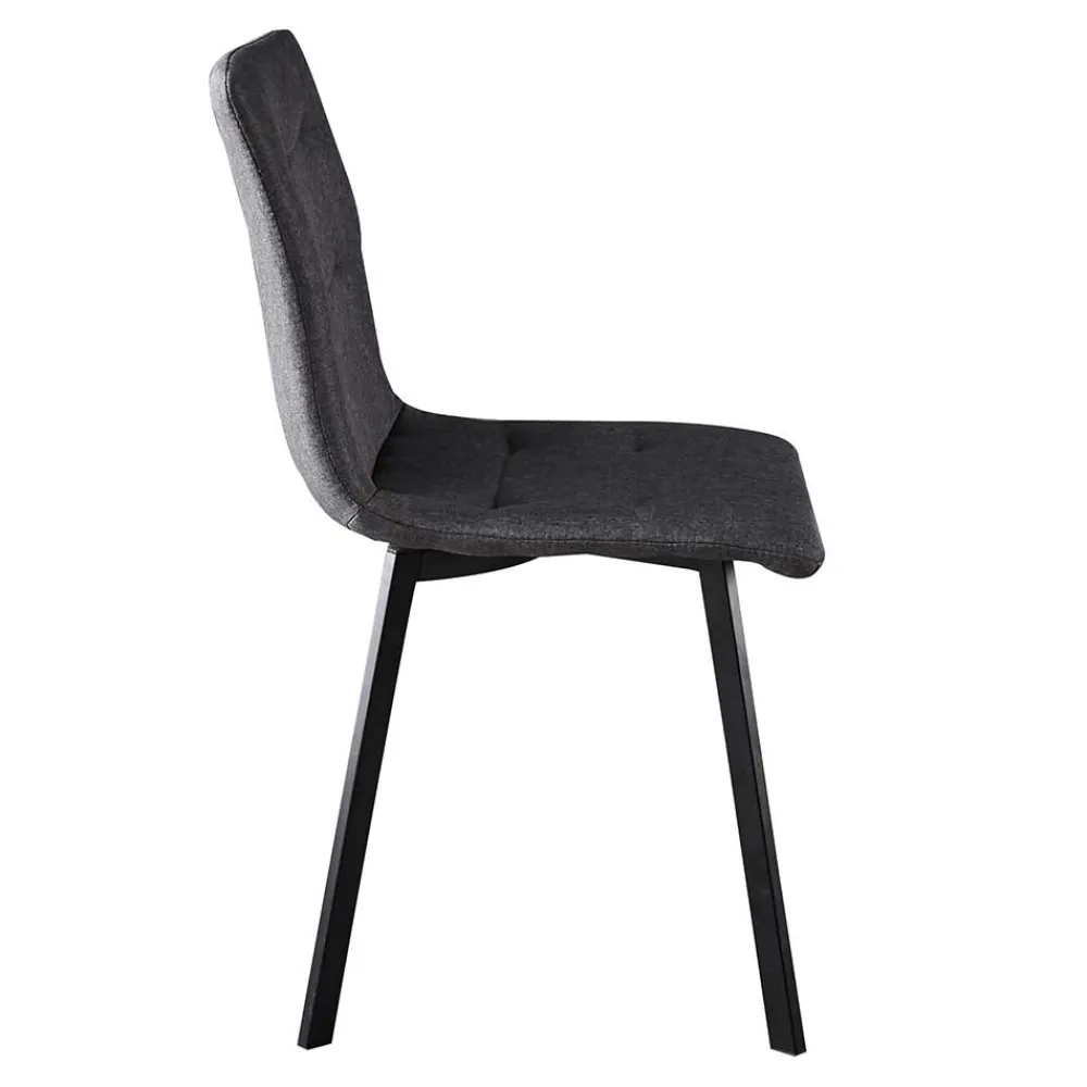 Wohnen Esszimmerstühle|Stühle*Dunkelgraue Essstühle in Modern - Nicoleta (2er Set)