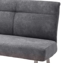 Wohnen Dunkelgraue Esszimmer Bank mit Microfaser - Edwin