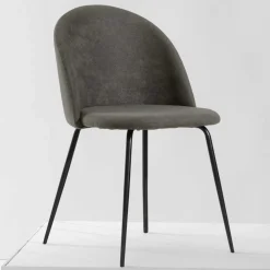 Wohnen Dunkelgraue Stühle modern - Janita (2er Set)