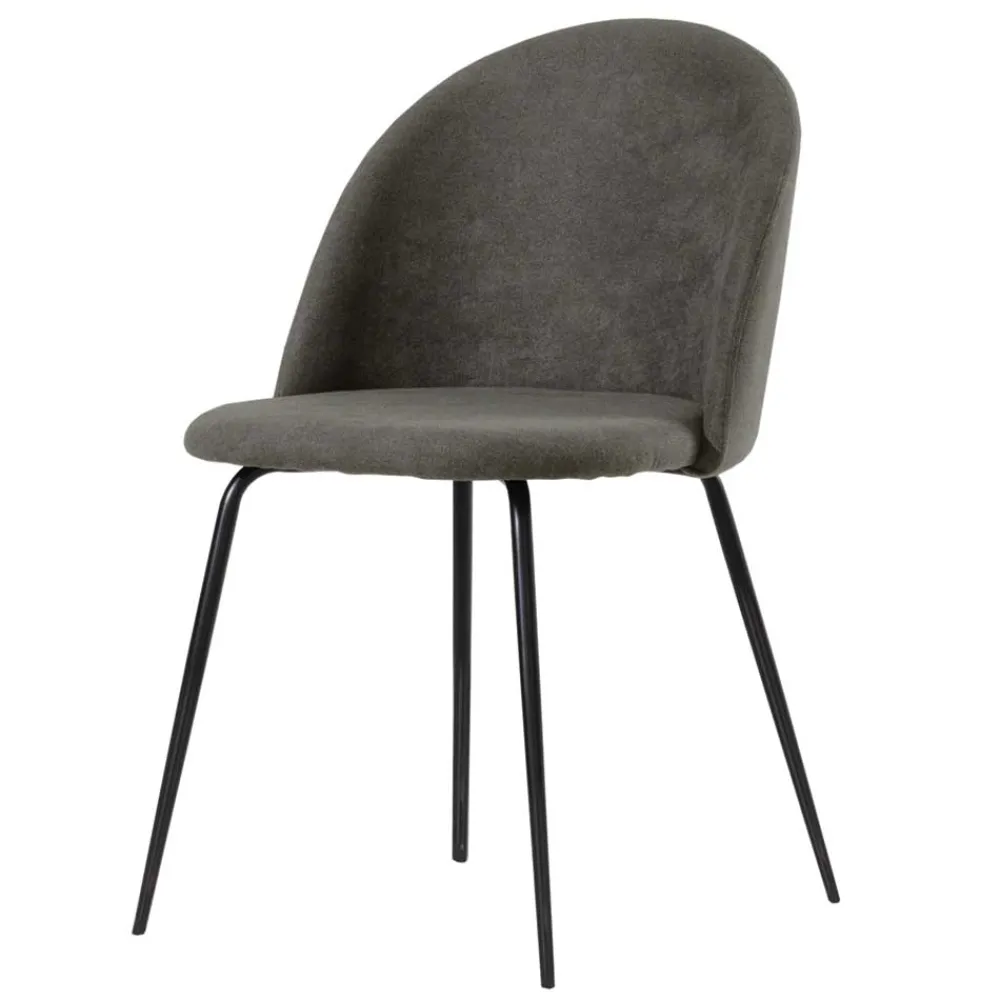 Wohnen Dunkelgraue Stühle modern - Janita (2er Set)