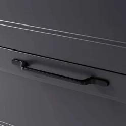 Wohnen Dunkelgraue Waschkonsole mit Einlassbecken - Novelya