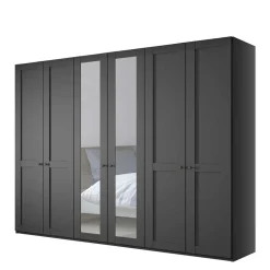 Wohnen Dunkelgrauer Kleiderschrank 6-türig - Mataram I