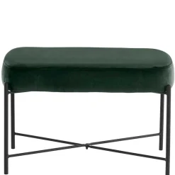 Wohnen Küchenbänke|Esszimmerbänke*Dunkelgrüne Polsterbank aus Samt - Wengton
