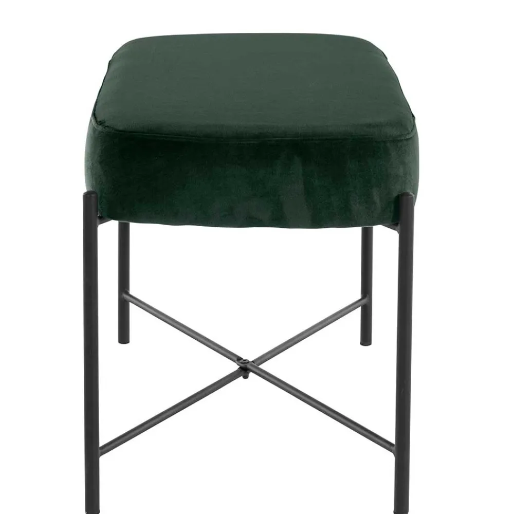 Wohnen Küchenbänke|Esszimmerbänke*Dunkelgrüne Polsterbank aus Samt - Wengton