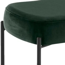 Wohnen Küchenbänke|Esszimmerbänke*Dunkelgrüne Polsterbank aus Samt - Wengton