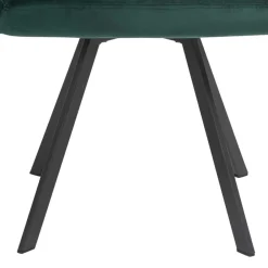 Wohnen Wohnzimmerstühle*Dunkelgrüner Samt Drehstuhl für den Esstisch - Cali